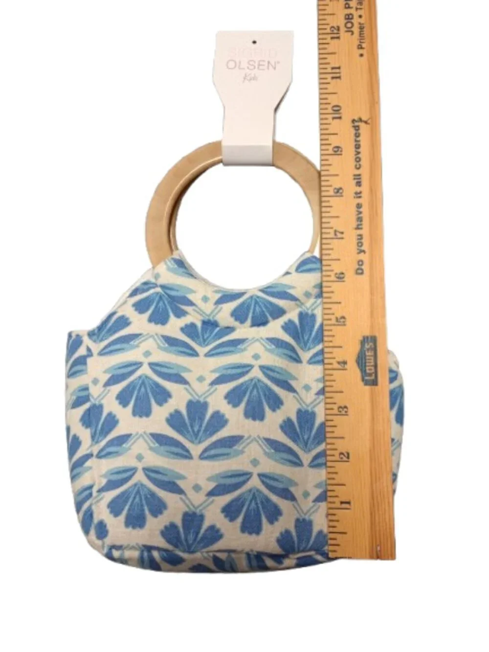 NWT Sigrid Olsen Kids Lined Floral Fabric Bag as Pictured